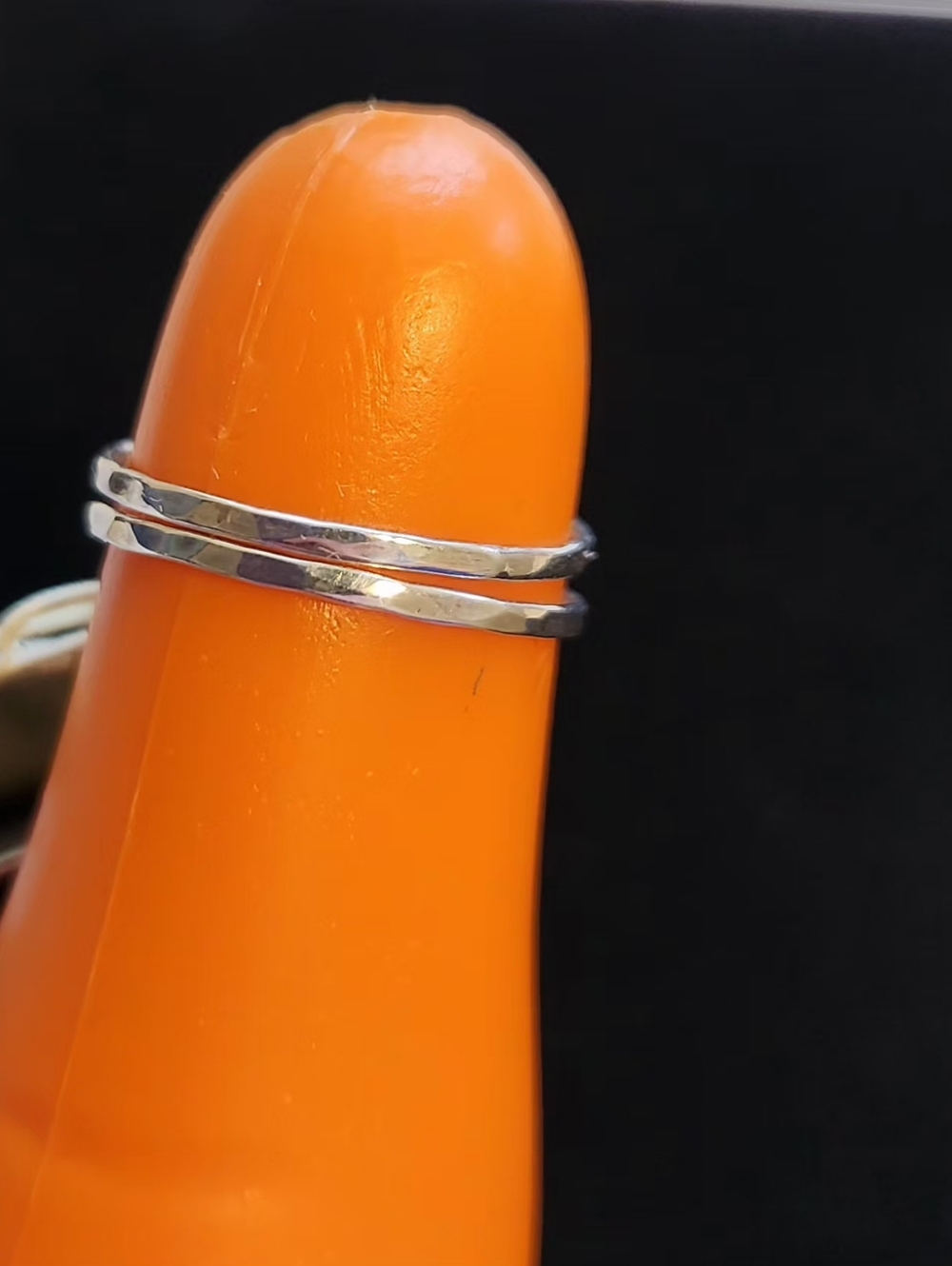 Set Of Sterling Silver Stacking Rings - Picture 5 of 5